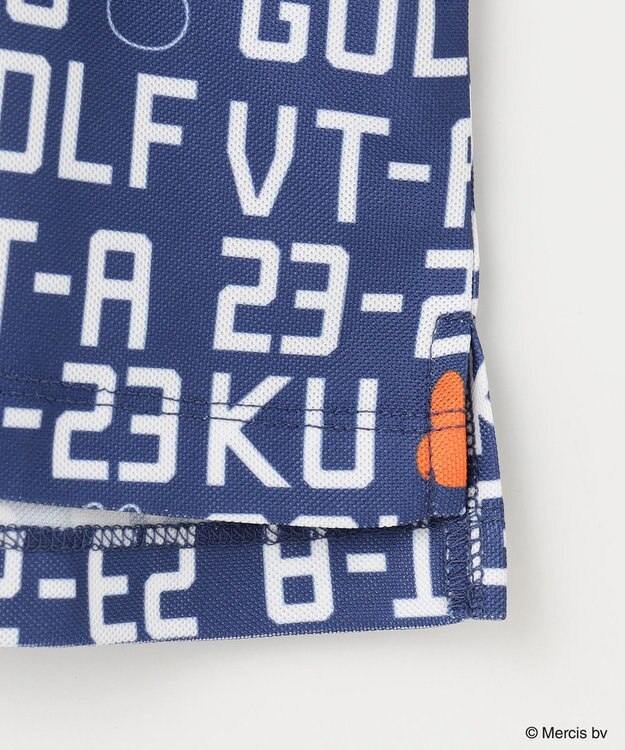 23区GOLF 【WOMEN】【吸水速乾/UVカット】ミッフィーロゴポロシャツ ブルー系5