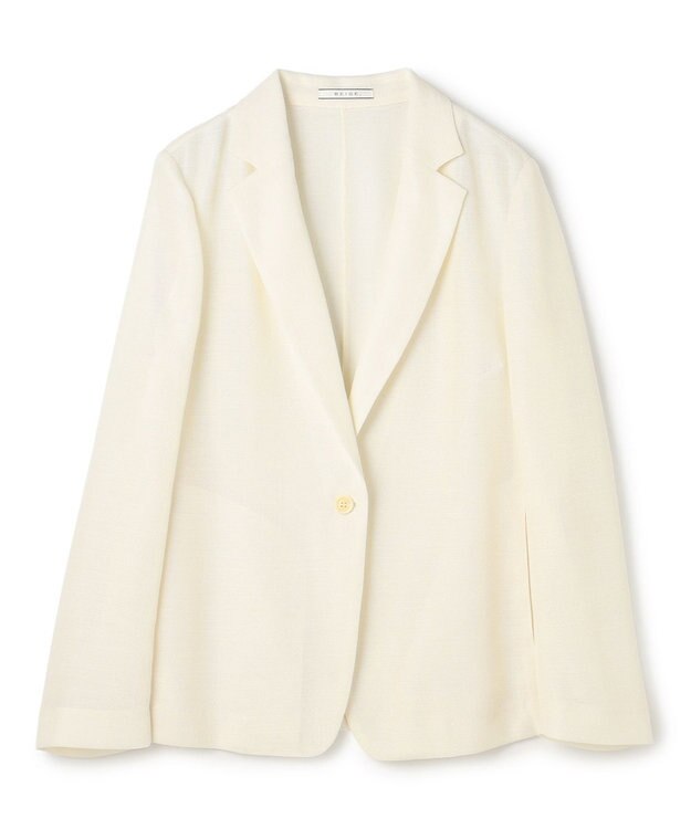 BEIGE， LIATRIS / シアー テーラードジャケット Ecru