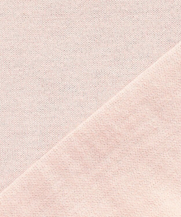 BEIGE， CHLOR / ウールシルク配色クルーネックニット Pink