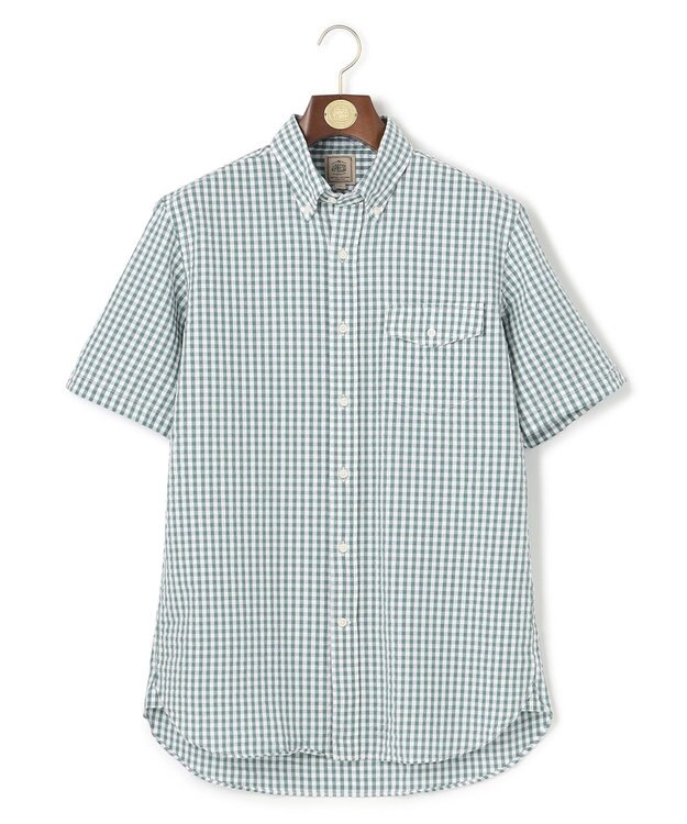 J.PRESS MEN 【WEB・一部店舗限定】サッカーギンガムチェック シャツ/B.D グリーン系3
