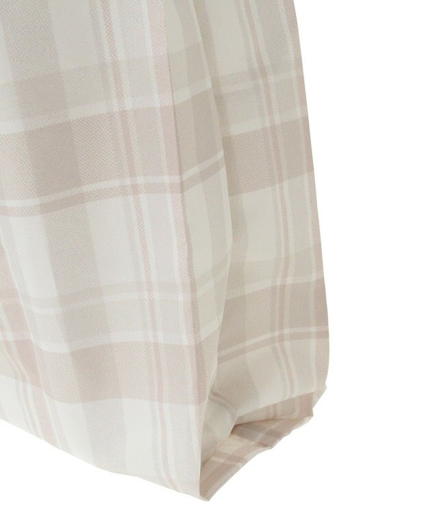 Maison de FLEUR チェックプリントエコバッグ Beige