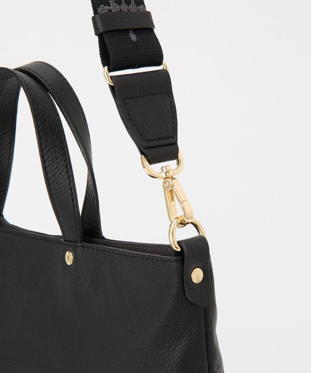 russet ソフトレザー 2WAYトートバッグ(CE-1611) Black