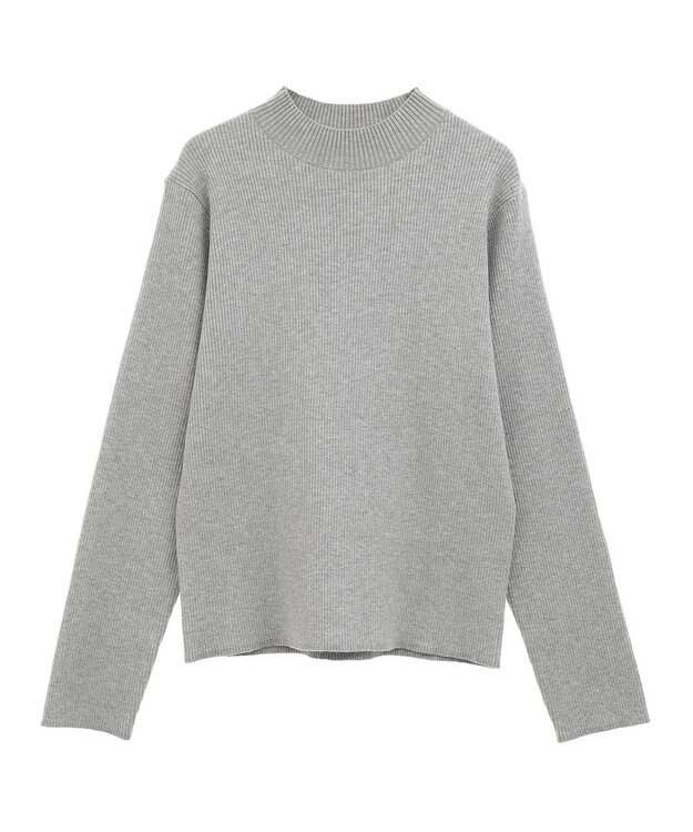 AMERICAN HOLIC ラメ入りリブニットプルオーバー Light Gray Mixture