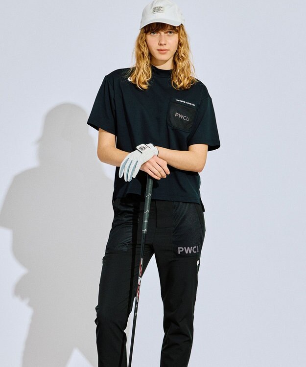 PW CIRCULUS 【WOMEN】ベンチレーション テーパードパンツ ゴルフウェア レディース ベージュ系