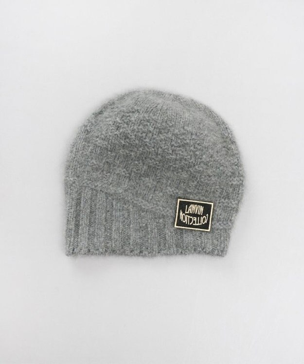 AURORA 【 LANVIN COLLECTION（ランバン コレクション） 】斜め切り替えニットワッチ ミディアムグレー