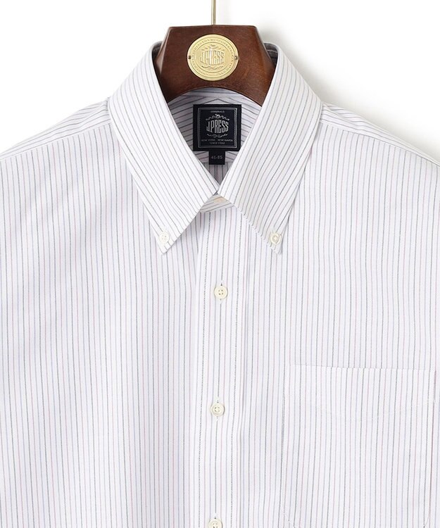 J.PRESS MEN 【WEB・一部店舗限定】トリプルカラーストライプシャツ/B.D. ピンク系1
