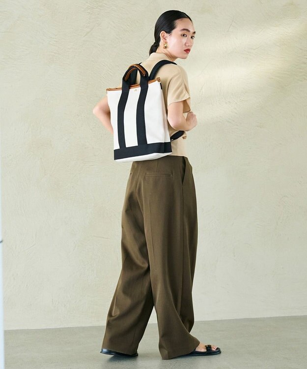 TOPKAPI 【Breath TOPKAPI】SCOTCH GRAIN スコッチグレイン A4 トート リュック / バックパック 撥水 クリーム