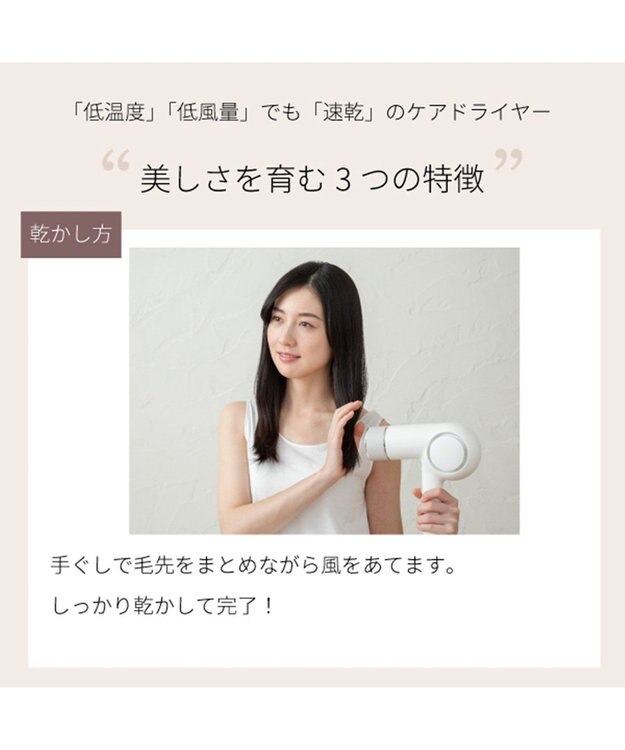 YAMATO テーブル＆キッチン 【TWINBIRD】ケアドライヤー  ホワイト  TB-G008JPW ホワイト