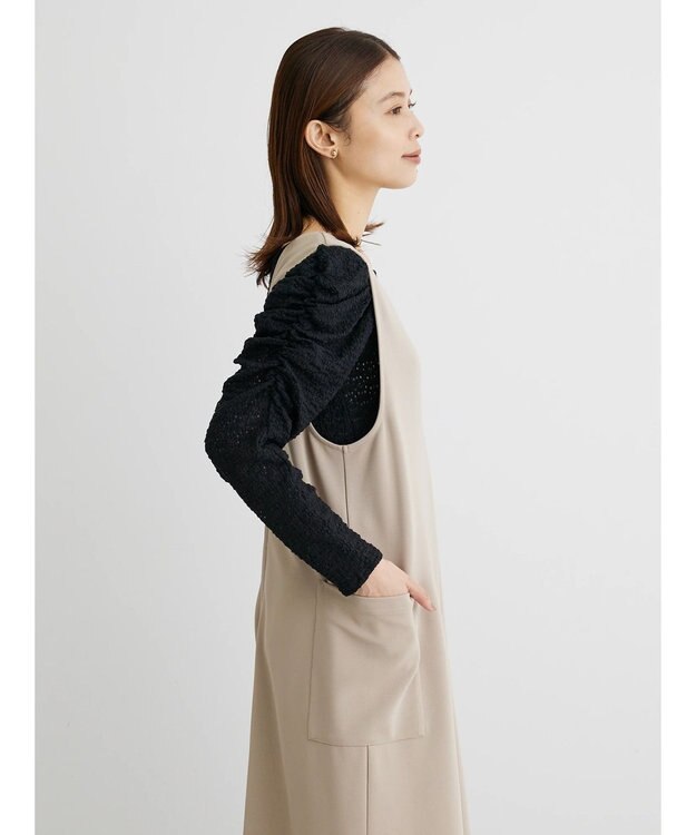 Green Parks ・Ｐｅｔｉｔ　Ｆｌｅｕｒ　フラワーレースプルオーバー Black