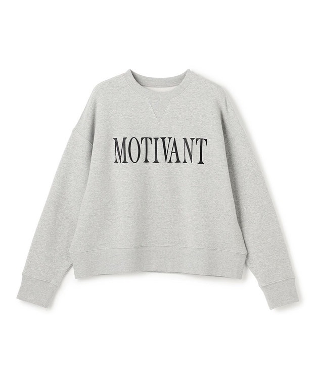 UNFILO ハイストレッチ ロゴスウェット グレー×ブラックロゴ