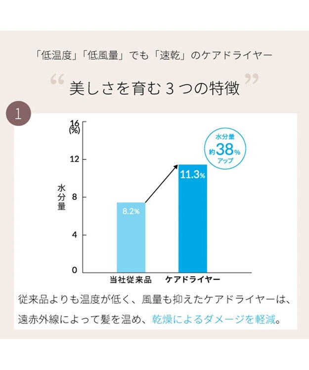 YAMATO テーブル＆キッチン 【TWINBIRD】ケアドライヤー  ホワイト  TB-G008JPW ホワイト