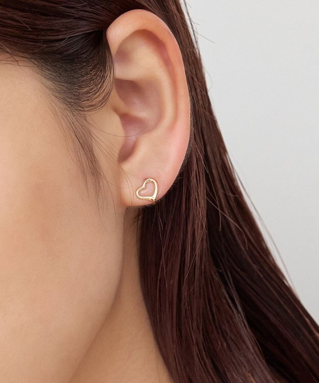 Phoebe 【K10】オープンハートイヤリング ゴールド