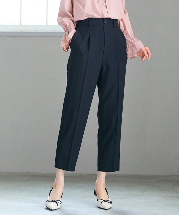 Feroux NEW美シルエットテーパード パンツ ブラック系