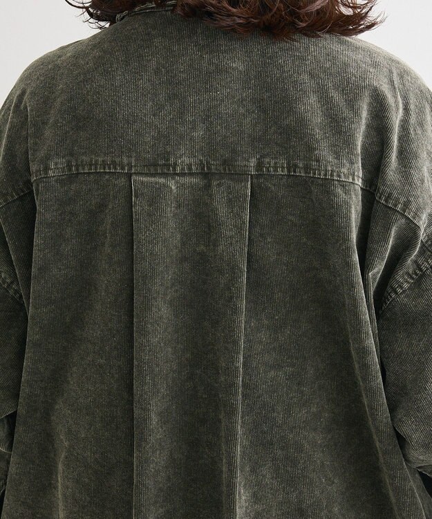 Green Parks ・ＥＬＥＮＣＡＲＥ　ＤＵＥ　ケミカルコーデュロイシャツ Green