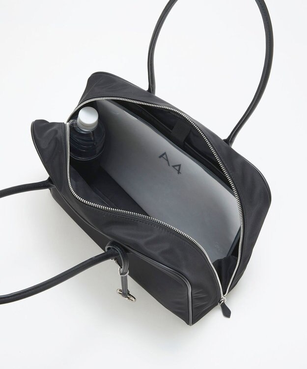 TOPKAPI 【Breath TOPKAPI】PRIM プリム ナイロン ラウンドスクエア ボストン トートバッグ チャーム付き　A4 / 軽量 ブラック