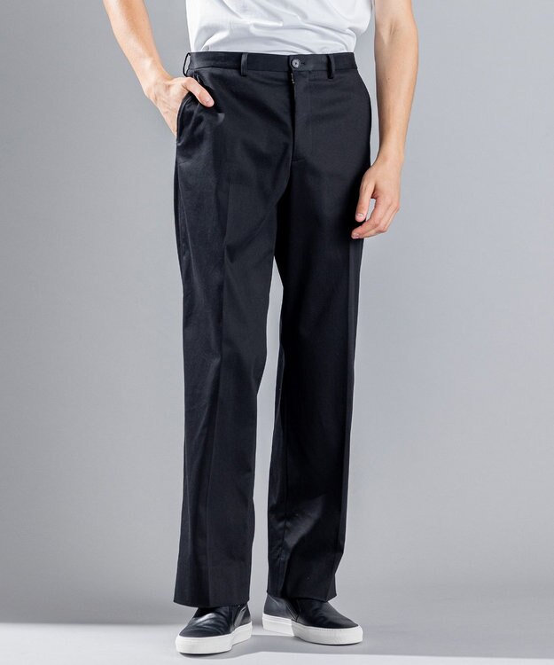 JOSEPH HOMME スムースサテンストレッチ / HARRY ブラック系