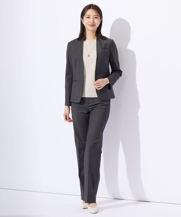 J.PRESS LADIES ビジューリング ネックレス ゴールド系