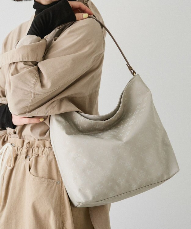 russet ナイロンジャガード2WAYショルダーバッグ(CE-1693) Ecru