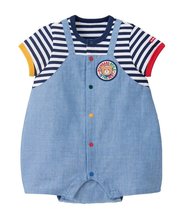 MIKI HOUSE HOT BISCUITS ショートオール＆ソックスギフトセット【BOX付き】 ブルー