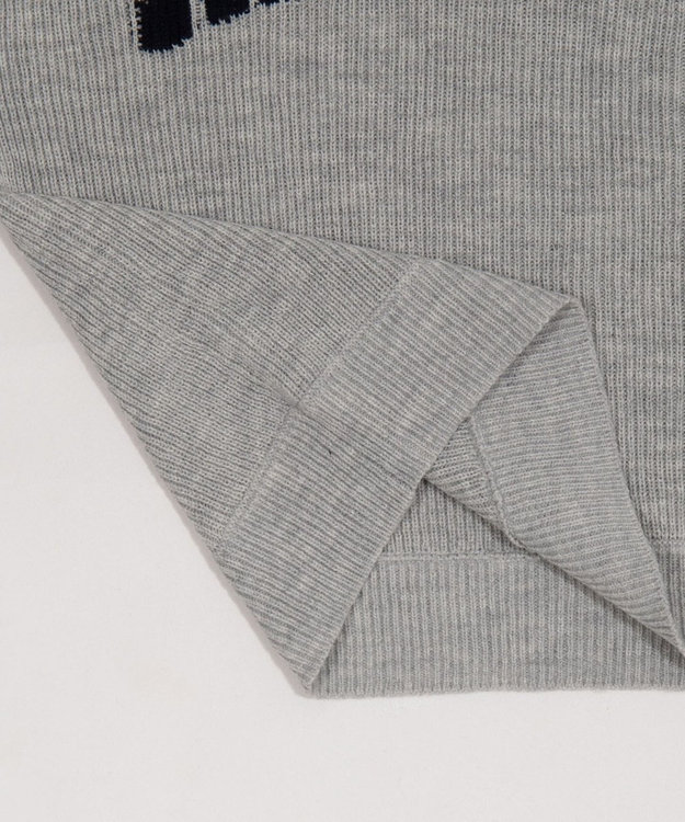 WEGO NEWYORKハーフジップニット 杢グレー