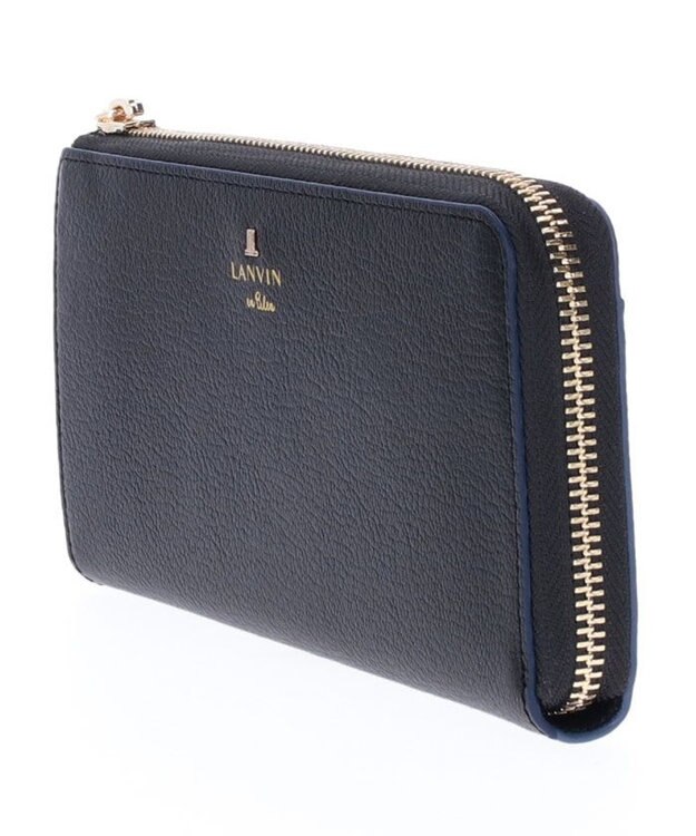 LANVIN en Bleu リム Lファスナー長財布 ブラック