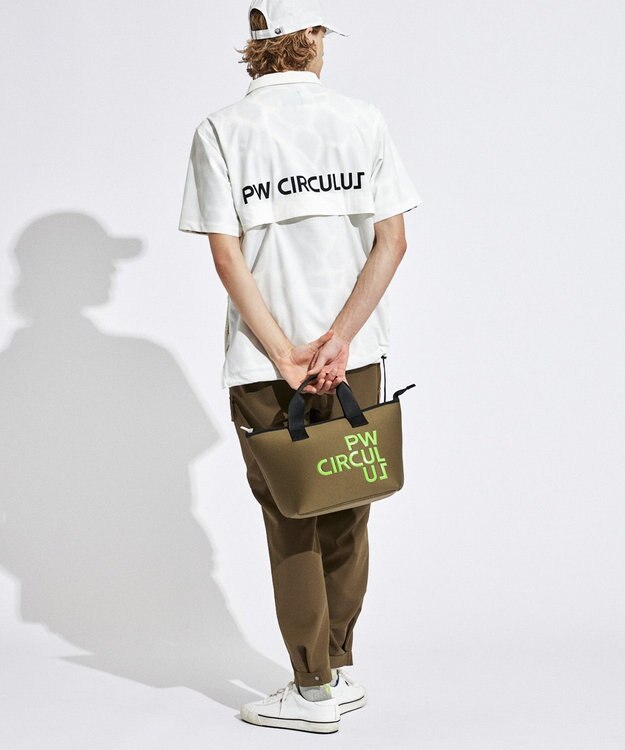 PW CIRCULUS 【NEW】PW ロゴカートバッグ ゴルフ カーキ系