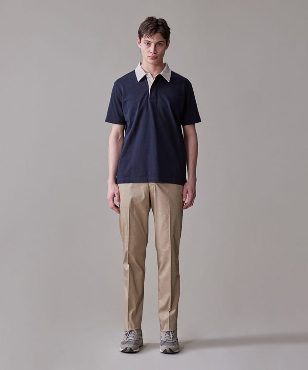 J.PRESS MEN 【ストレッチ】グリストーンダンプ ステムテーパードパンツ ベージュ系