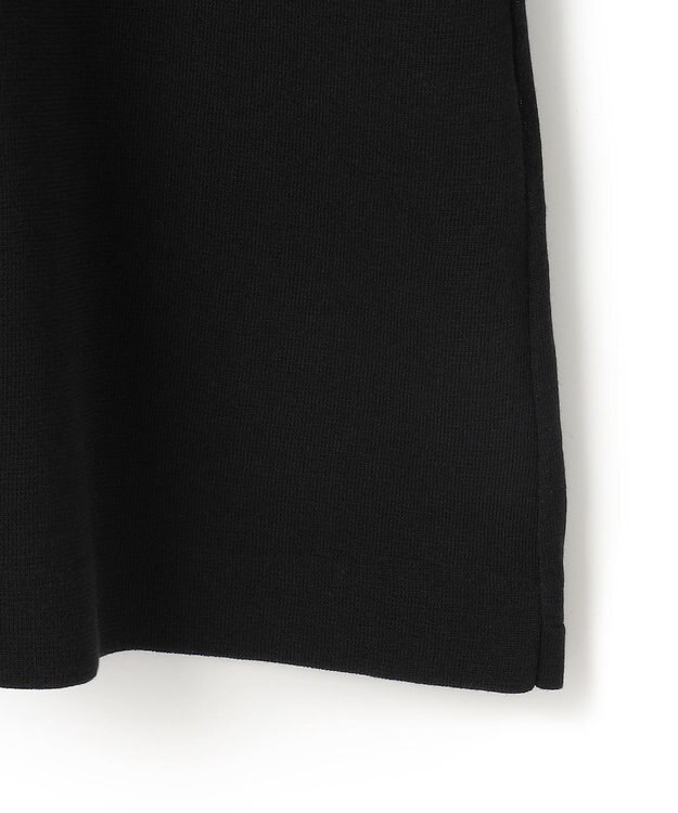 ICB 【洗える】ドライコットンアセテート ニットジャケット ブラック系