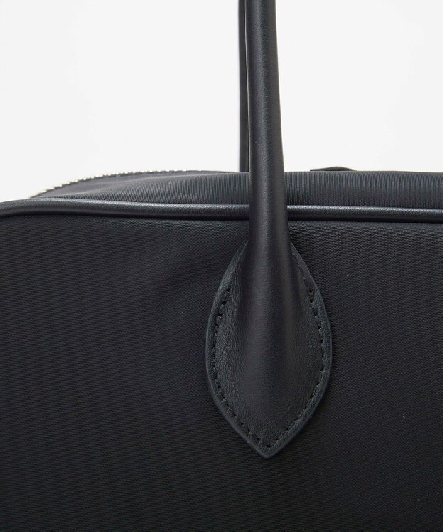 TOPKAPI 【Breath TOPKAPI】PRIM プリム ナイロン ラウンドスクエア ボストン トートバッグ チャーム付き　A4 / 軽量 ブラック