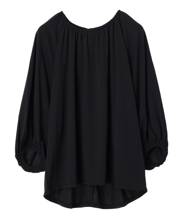 earth music&ecology パフスリーブカットソー Black