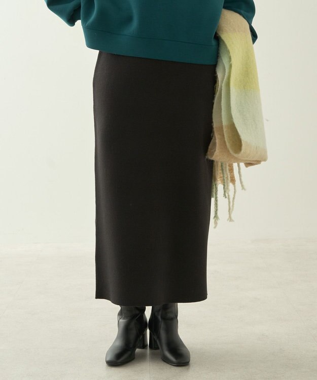 AMERICAN HOLIC ミラノリブニットタイトスカート Black