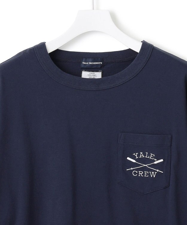 J.PRESS YORK STREET 【UNISEX】YALEポケットTEEシャツ ネイビー系