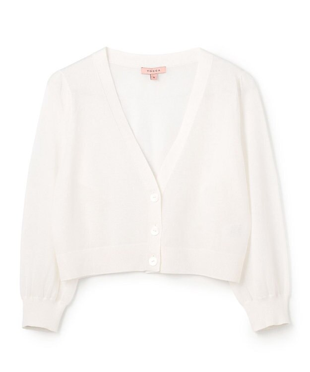 TOCCA 【星風まどかさん着用】SHEER CARDIGAN カーディガン アイボリー系