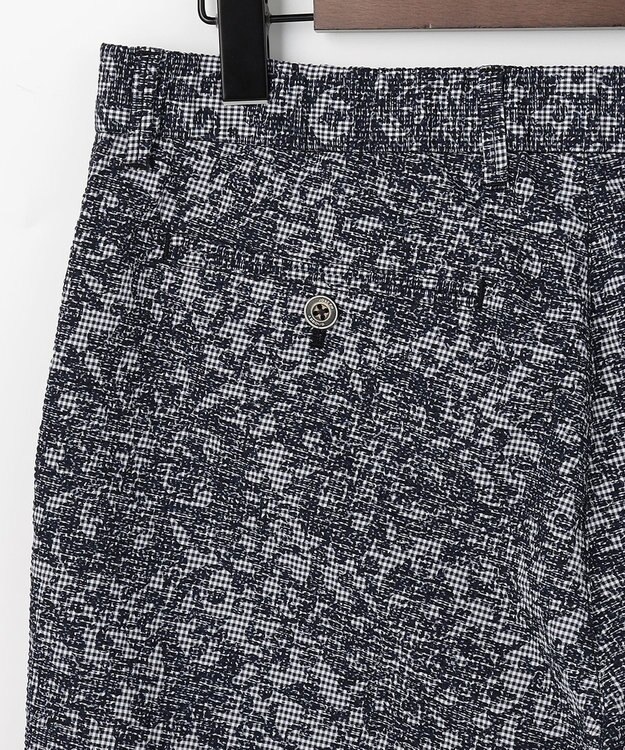 JOSEPH ABBOUD 【エコ撥水/ストレッチ】ライトウェイブライトプリント レジャー ショーツ ネイビー系6