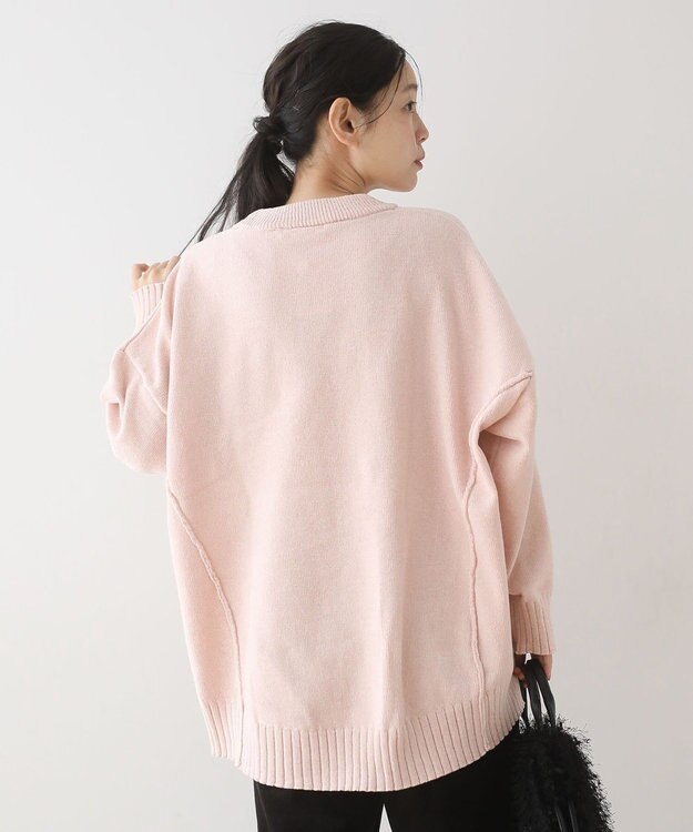 Green Parks リラックスモールニットチュニック Pink