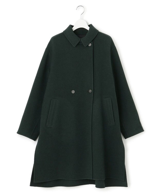 23区 L 【滝沢眞規子さん着用/Oggi掲載】MANTECOPure リバーコート ダークグリーン系