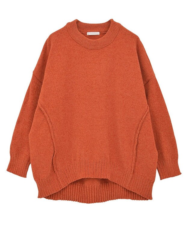 Green Parks リラックスモールニットチュニック Orange