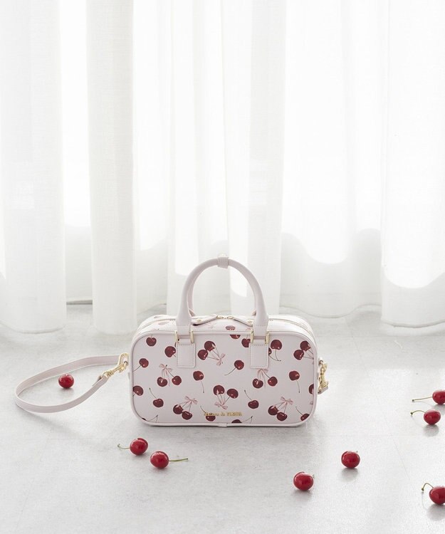 チェリー柄ボストンバッグ / Maison de FLEUR | ファッション通販