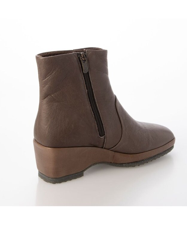 MODE ET JACOMO <D'ICI>ウェッジソールスクエアトゥブーツ オーク