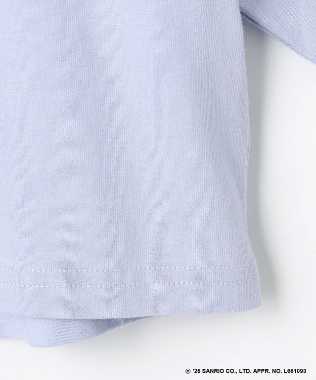 ANY KIDS 【シナモロール×ANY KIDS】アップリケ 長袖Tシャツ サックスブルー