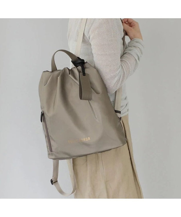 PELLE BORSA ２ジッパーズコンパクトリュック Cheers チアーズ 5202 トープ