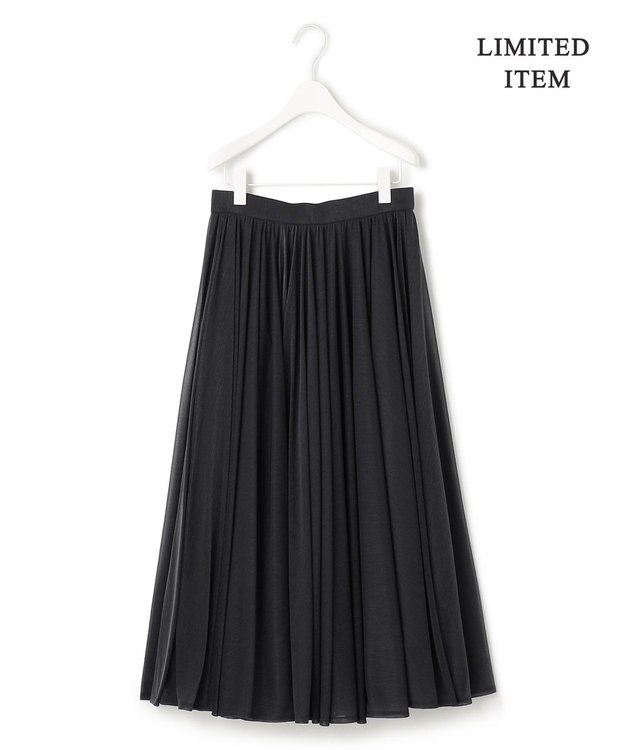 ICB 【WEB限定・洗える】SheerGloss スカート チャコール系