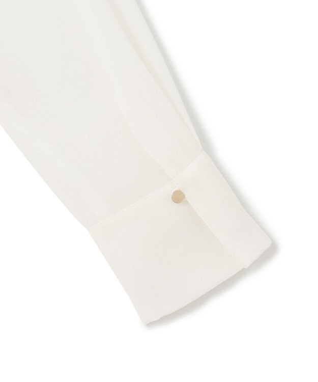 23区 【洗える】テプラマットシフォン ブラウス ホワイト系