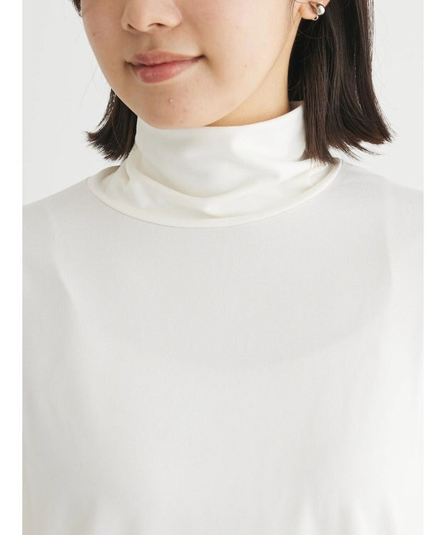 Green Parks 吸湿発熱タートルカットソー Off White