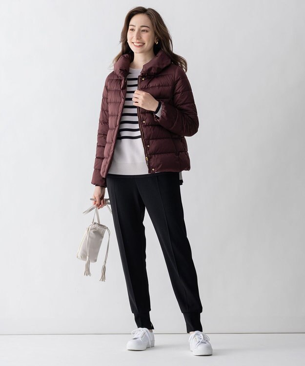 自由区 【Sサイズ有】コットンカシミヤ ニットトレーナー ライトグレー系1