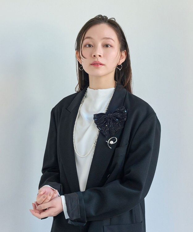 Phoebe マルチwayメタルボール×パールネックレス シルバー