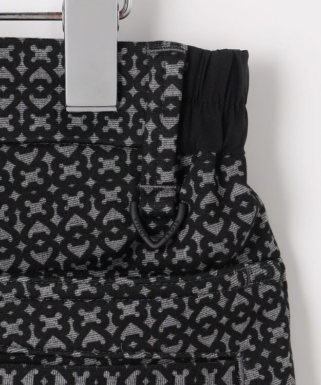 23区GOLF 【MEN】裏起毛ジャージーパンツ ストレッチ モノグラム 上品スタイル ブラック系5