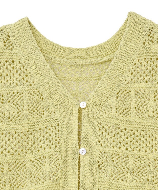 AMERICAN HOLIC 【前後2WAY】レース編みニットベスト Pistachio