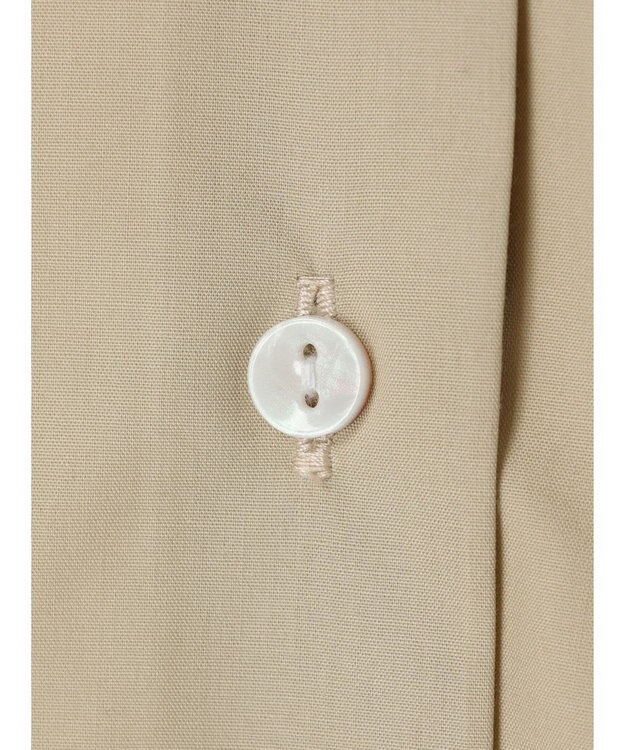 earth music&ecology 袖タックブラウス Beige