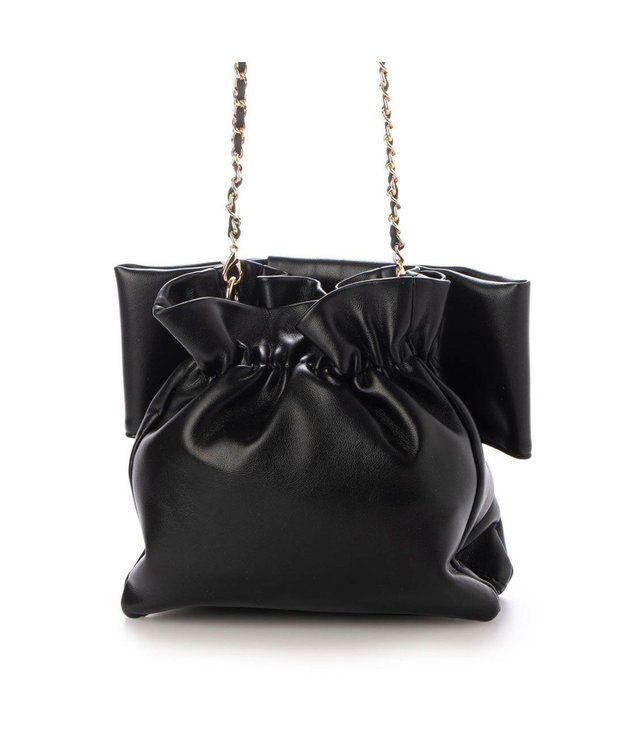 UNBILLION カカトゥ kakatoo / リボンチェーンショルダー ブラック